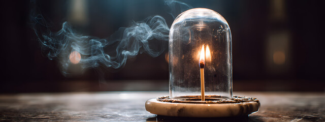 Feuer unter Glas