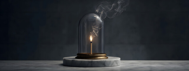 Feuer unter Glas