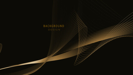 A luxury abstract background with golden elements