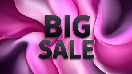 Exciting big sale event with vibrant pink and purple background showcasing special discounts and offers