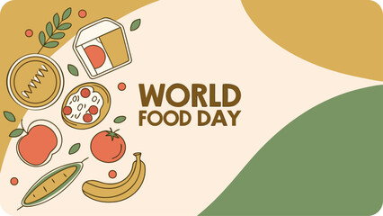 Celebrate world food day with fresh produce and healthy eating for a sustainable future and community support