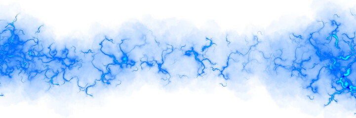 Cyber Blue Energy Field on transparent background

