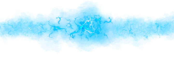 Blue Dimensional Energy Rift on transparent background
