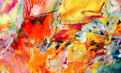Abstract art background . Hand painting artwork on canvas .
