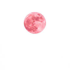Fototapeta premium full moon ISOLATED ON TRANSPARENT BACKGROUND 