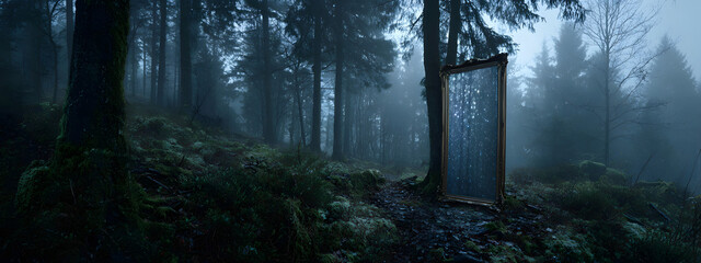 Der Spiegel im Nebelwald