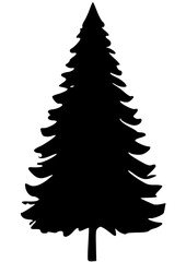 christmas tree isolated