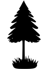 christmas tree silhouette