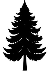 christmas tree silhouette