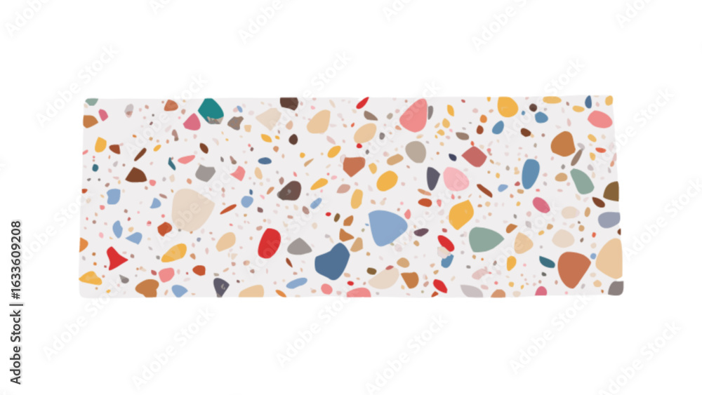 Poster colorful terrazzo texture background vector illustration seamless pattern design for surface and pri