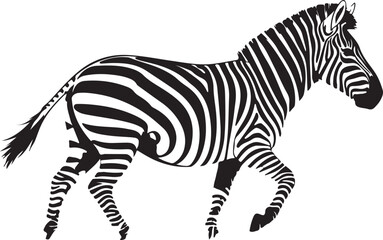 An Artistic Rendition of a Zebra, Highlighting its Distinctive Markings.

