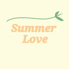 Summer love background 