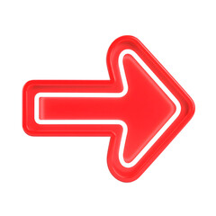 Direction's Red Arrow: A vibrant red arrow, designed for navigation, directs the viewer's focus. The bright color and clear lines make it perfect for emphasizing direction. 