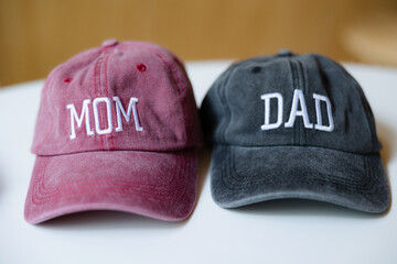 Mom and Dad Embroidered Baseball Caps