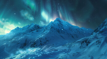 
"Northern lights over icy lake in 8K