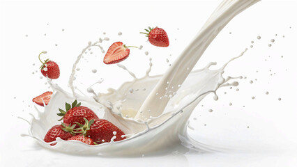 pouring milk into a glass