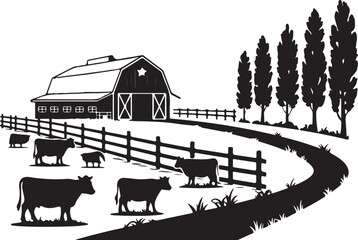 Cow Silhouette Vector | Farm Animal Clipart

Dairy Cow Silhouette | Rustic Farm Design

Standing Cow Silhouette | Livestock Animal Art

Black Cow Silhouette | Cattle Vector Illustration

Cow Outline S