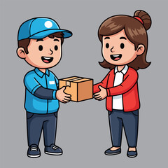 Package Delivery Delivers Packages to Customers
