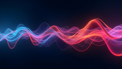 Colorful Abstract Light Wave – Futuristic Energy Flow Background