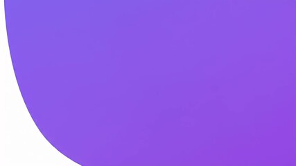 Abstract background with purple gradient field and arc of white on bottom left