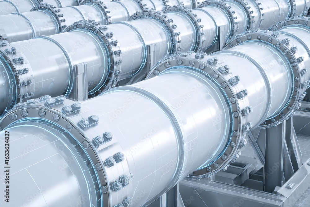 Poster advanced thermal insulation applied to high-efficiency industrial equipment for optimized performanc
