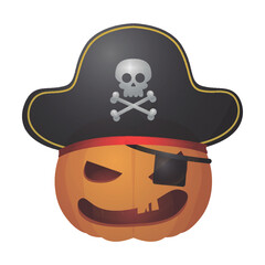 Pirate Pumpkin Free Icon