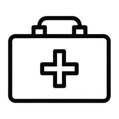 Fototapeta premium Medical First Aid Kit Icon - Health and Emergency Supplies