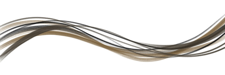 Brown Ink Stroke Motion on Isolated Background