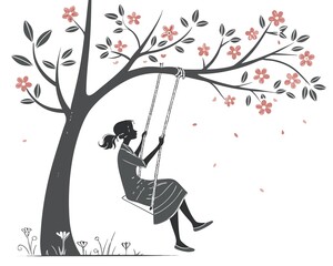 Illustration of indian festival hartalika teej symbolizing greenery and joy, Abstract background for hariyali teej, hartalika teej festive illustration