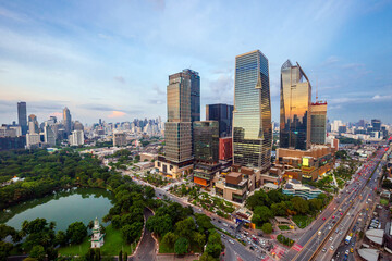 Fototapeta premium Background Bangkok city