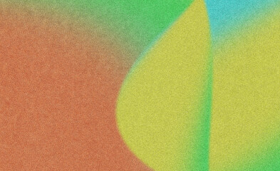 Grainy orange blue yellow white noise texture, vibrant summer color gradient background, retro poster header cover design