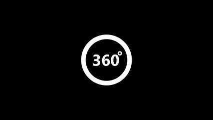 360 degree view icon animation, Icon 360° animation