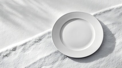 Minimalist Composition Featuring a Centered White Object