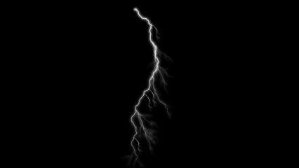 A powerful lightning strike illuminates the darkness showcasing nature s raw energy and dramatic force with a stark