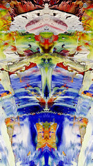 Fototapeta premium Abstract art background . Hand painting artwork on canvas .