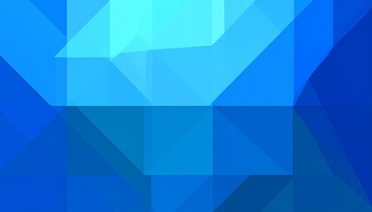 Obraz premium Serene Blue Abstract: Geometric Polygonal Gradient, Tranquil Hues