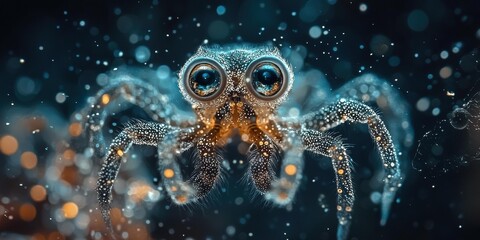 A cool looking spider. AI.