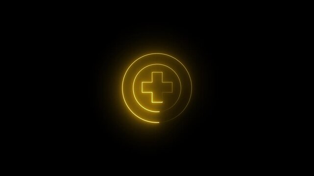 Add file icon animation.Glowing neon Add Image Free Icon Animation. Glowing Media Upload Symbol for Photo Editing, Design Tools, and UI Projects