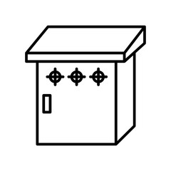 Outdoor electric panel icon