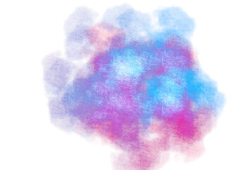 Abstract watercolor grunge texture overlay effect cutout on transparent background, watercolor brush splash strokes cutout, png file