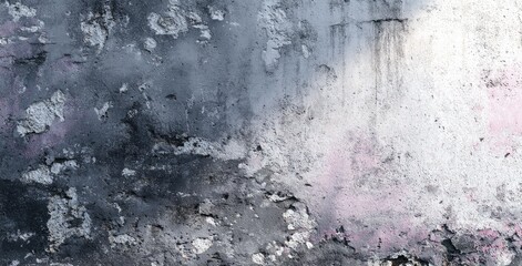 Fototapeta premium Weathered gray concrete wall
