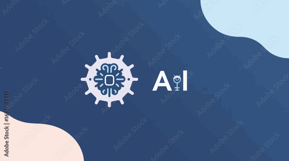 Poster collection of simple line art icons representing futuristic technology and concepts.