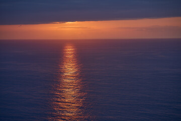 Sunset over the Atlantic Ocean