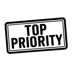 top priority, pamel isolated in white background