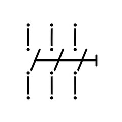Three phase contactor icon