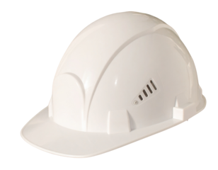 hard hat isolated on white
