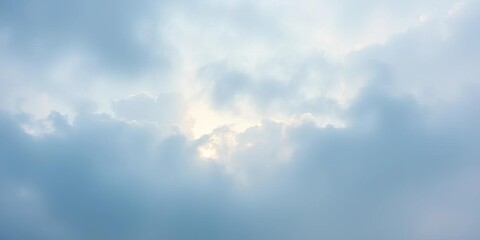 Soft, ethereal blend of blues, grays, and whites, mimicking a hazy, overcast sky,  overcast,  feeling