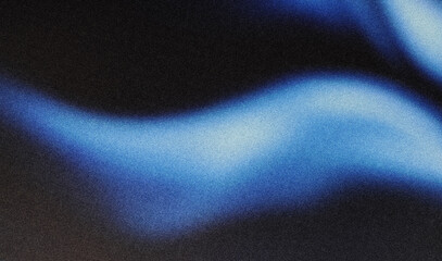 Dark blue light glowing grainy gradient, dark background noisy texture