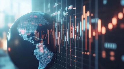 Global financial markets and economic data visualization