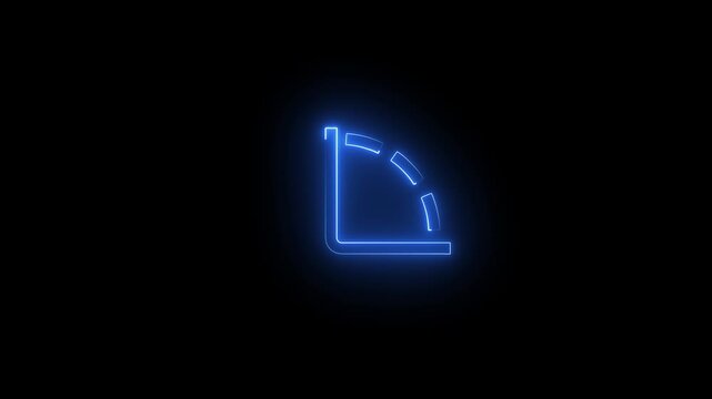 Neon Angle-90 Free Interface Animation .Sleek Futuristic UI with Vibrant Neon Glow and Smooth 90-Degree Transitions.glowin  Angle icon